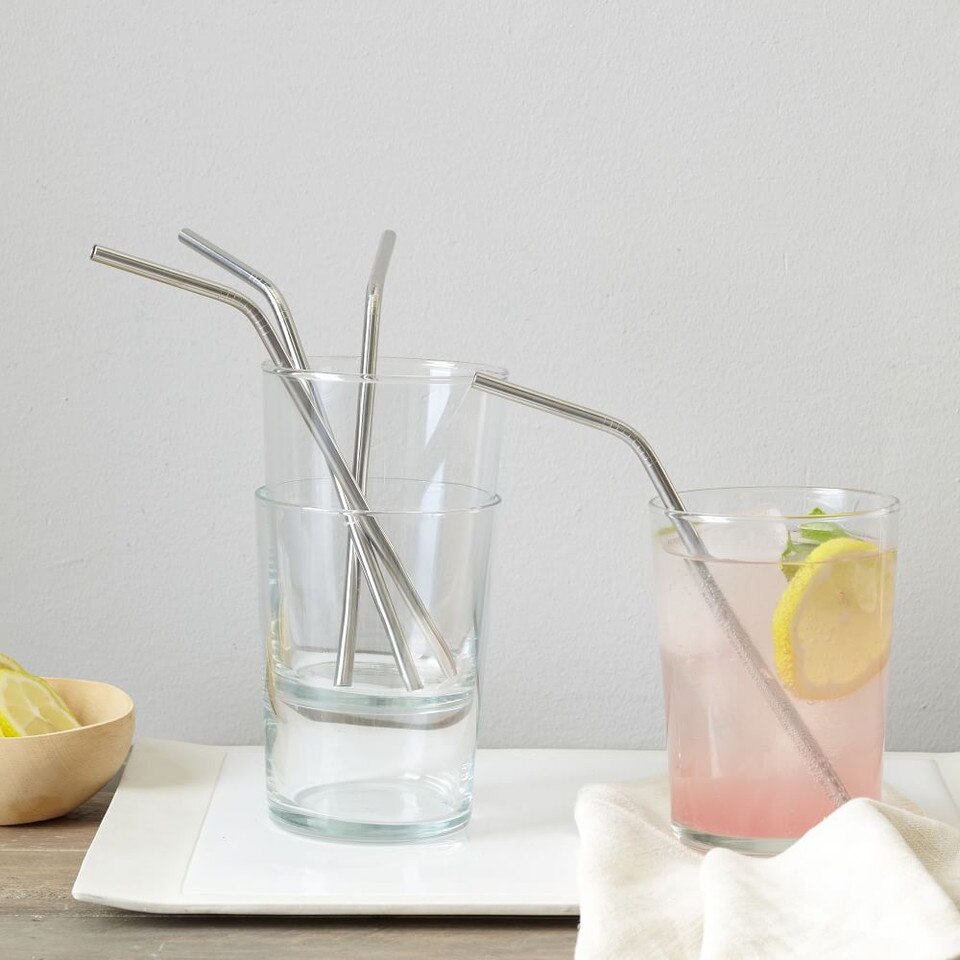 Metal Bendy Straws West Elm UK